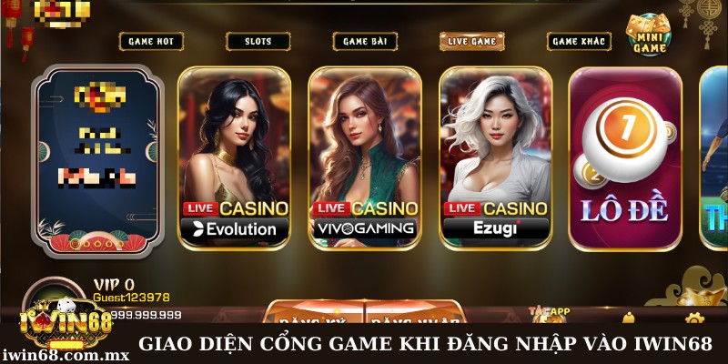 Đăng nhập Iwin68: Hướng dẫn thao tác chỉ với 3 bước giản đơn 2 Giới thiệu giao diện cực hấp dẫn khi đăng nhập Iwin68