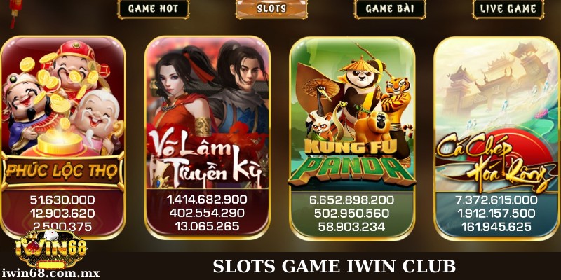 Game iWin Club - Sân chơi đẳng cấp Top 1 thị trường 2025 2 Những trò chơi slot game được yêu thích nhất iWin Club