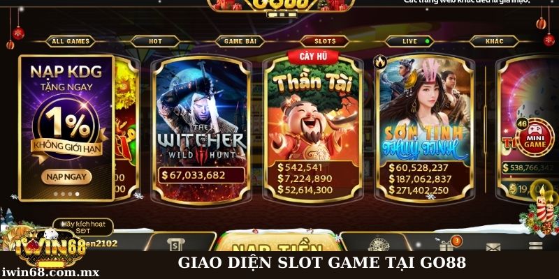 Cổng game GO88: Cánh cửa dẫn đến thế giới giải trí đỉnh cao 3 Giao diện cổng game GO88 - Slot game nổi bật tại nền tảng