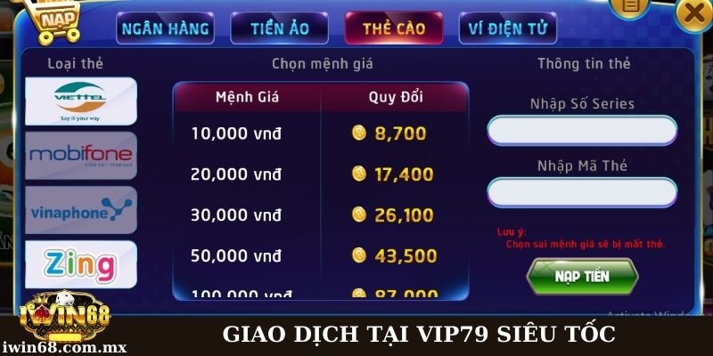 Game Rikvip - Địa chỉ giải trí chất lượng toàn diện 2025 2 Giao dịch tại Rikvip diễn ra nhanh chóng và an toàn