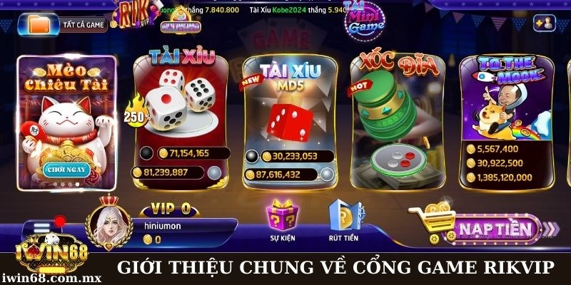 Game Rikvip - Địa chỉ giải trí chất lượng toàn diện 2025 1 Rikvip là trang game hợp pháp hàng đầu thị trường hiện nay