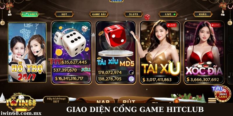 Cổng game Hitclub: Khám phá những tính năng đặc biệt 1 Giới thiệu giao diện cổng game Hitclub